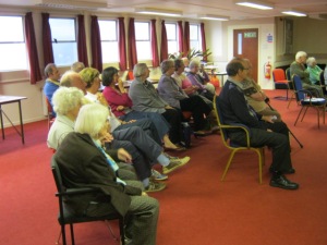Part of the audience attending a MLHS talk